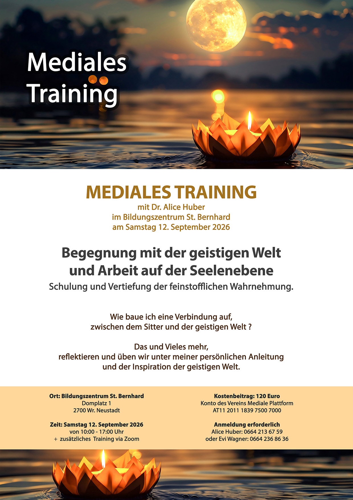 Flyer Mediales Training 12